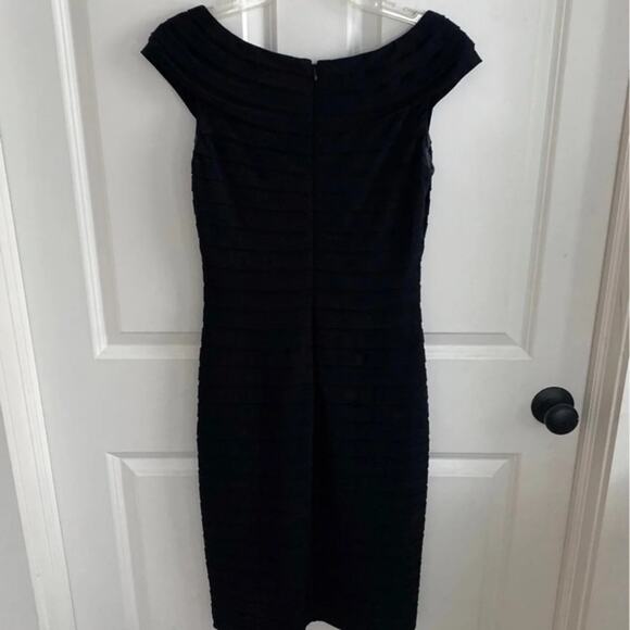 Adrianna Papell Lace Ruched Sheath Dress - Picture 10 of 10